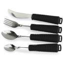 Besteck-Set 4-teilig, schwarz